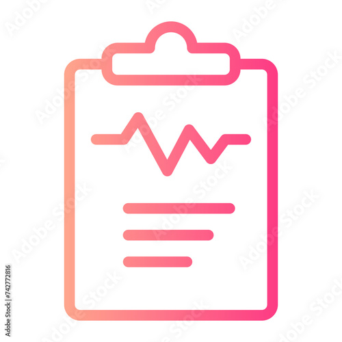 medical history gradient icon