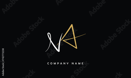 NA, AN, N, A Abstract Letters Logo Monogram