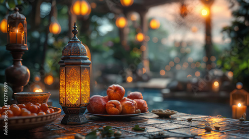 Islamic lantern in the night - Ramadan Kareem © Nim