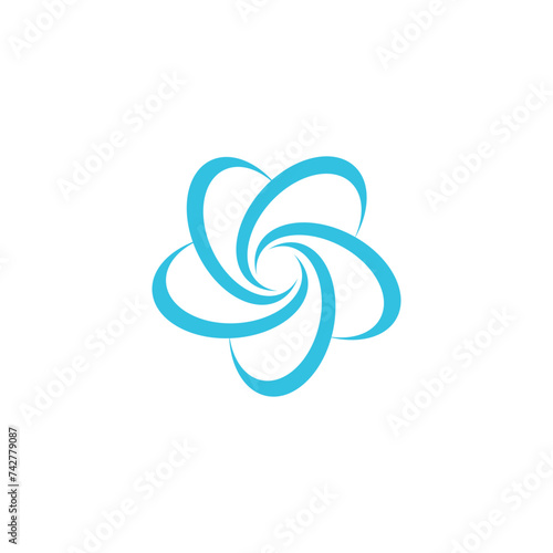 Sparkle star, fresh smile creative symbol concept. Wash, glare, laundry, cleaning company abstract business logo. 