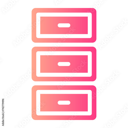 drawers gradient icon