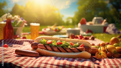 grill picnic hot dogs