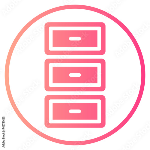 drawers gradient icon