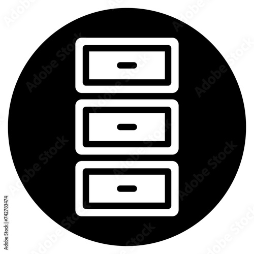 drawers glyph icon