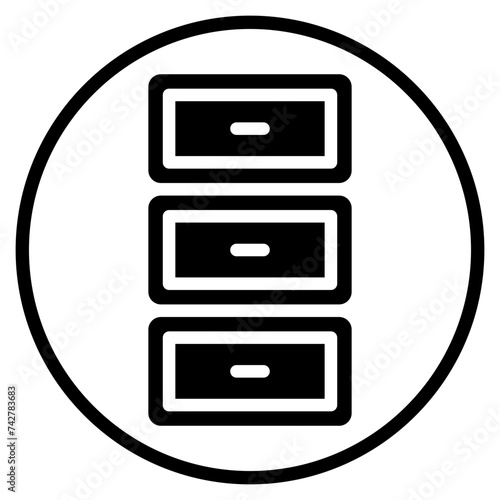 drawers glyph icon