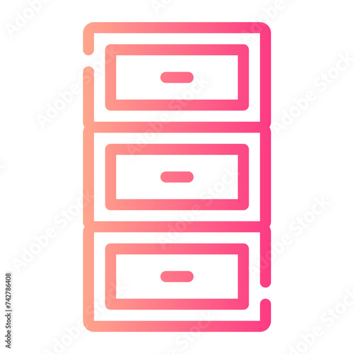 drawers gradient icon