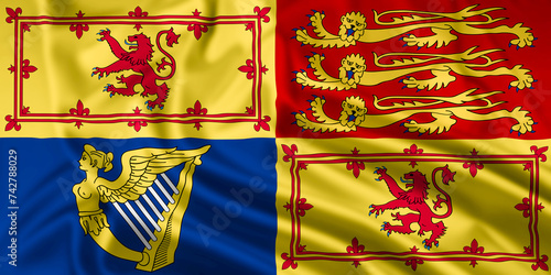 Εκτύπωση καμβά The Scottisch Royal Standard Rippled