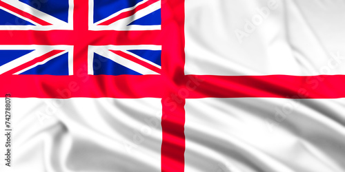 The White Ensign Flag Rippled