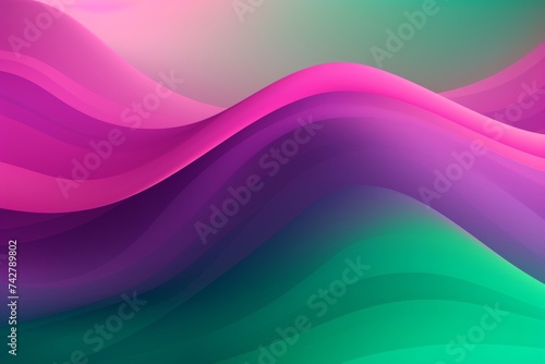 Forest Green to Mauve abstract fluid gradient design, curved wave in motion background for banner, wallpaper, poster, template, flier and cover