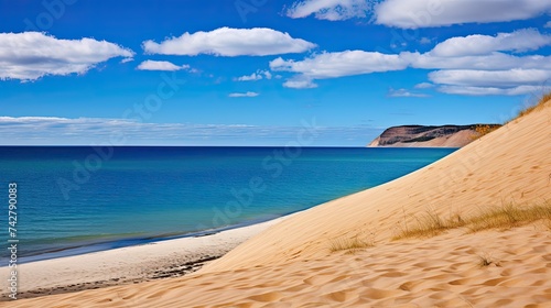 Fototapeta Naklejka Na Ścianę i Meble -  beach sleeping bear dunes lakeshore