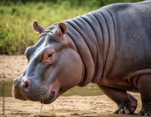 A hippo, hippopotamus