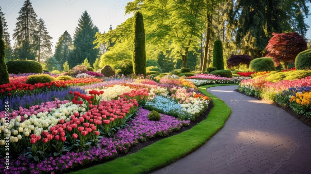design landscape flower beds