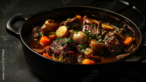Savory Symphony: A Glimpse into French Cuisine with Boeuf Bourguignon