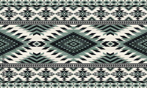 American tribal ethnic native pattern.Traditional Navajo,Aztec,Apache,Southwest and Mexican style fabric pattern.Abstract vector motifs pattern.For fabric,clothing,blanket,carpet,woven,wrap,decoration