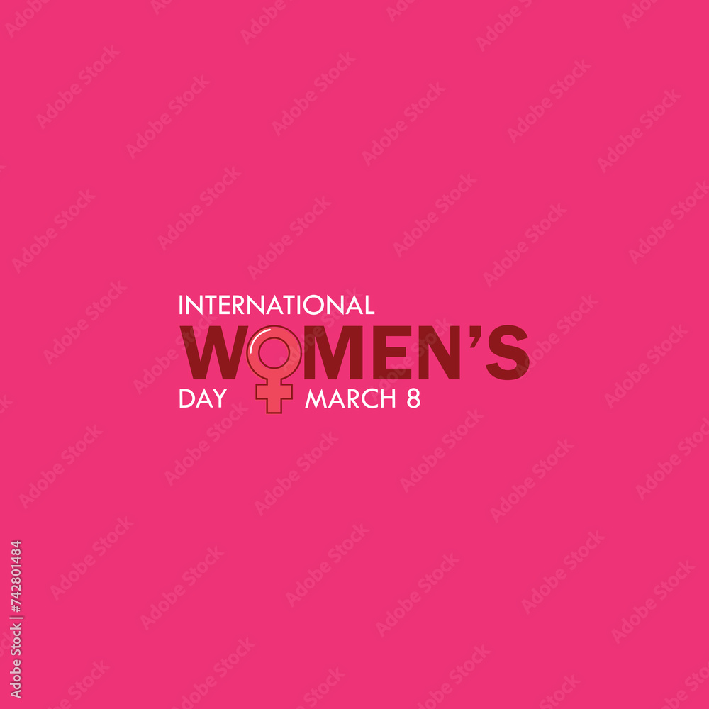 International women's day background vector graphics