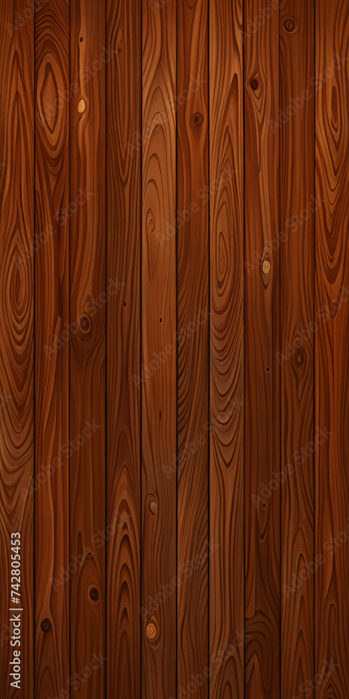 Naklejka premium Vintage Wooden Texture Background with Brown Planks and Natural Oak Pattern on Rough Surface