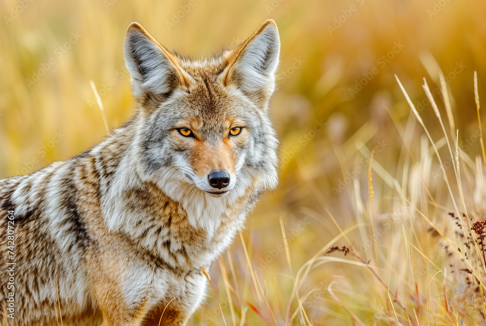 Obraz premium Coyote Canis latrans, World Wildlife Day, March 