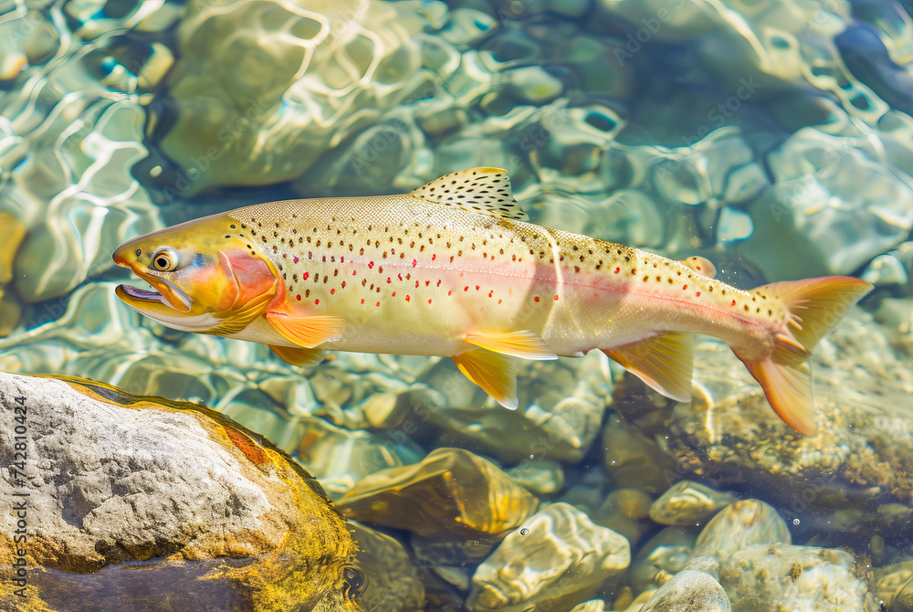 Cutthroat Trout Oncorhynchus clarkii, World Wildlife Day, March Cutthroat Trout Oncorhynchus clarkii, World Wildlife Day, March