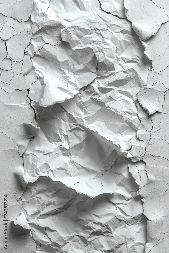 Close-Up View of a Cracked and Peeling White Paint Surface Texture Close-Up View of a Cracked and Peeling White Paint Surface Texture