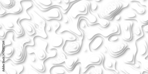 3d render, abstract white paper background. Paper cut vector art background banner texture. multi layer cutout geometric pattern on vector, Abstract soft white background with waves.	