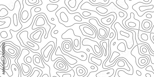 abstract white wave paper curved reliefs background. Topography map pattern, Geographic curved, vector illustration. seamless textrue, vintage waves. Panorama view multicolor wave curve line.