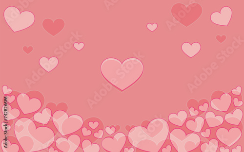 Sweet love hearts vector layout with transparancy. Beautiful design for your business advert of anniversary. Love hearts abstract background.
