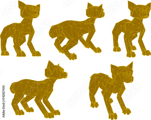 vector sketch illustration design drawing robot dog
