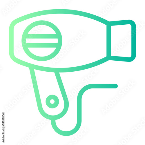 hairdryer gradient icon