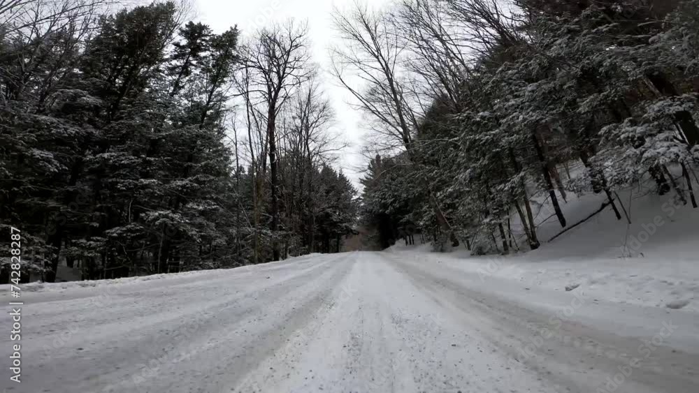 Winter Driving 0040 Snow Miller Rd Cherry Plain Winter Driving 0040 Snow Miller Rd Cherry Plain