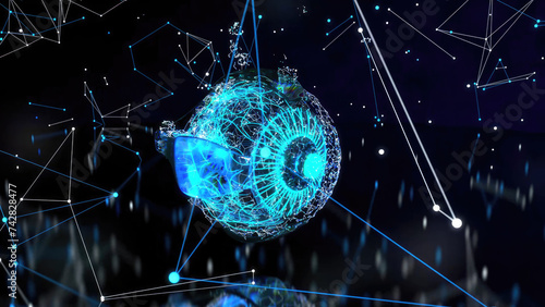 Abstract xray art of an Eye