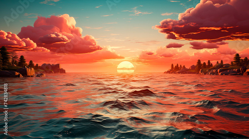 sunrise over the sea © TrappedMorghulis
