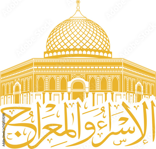 Isra miraj masjidil aqsa outline
