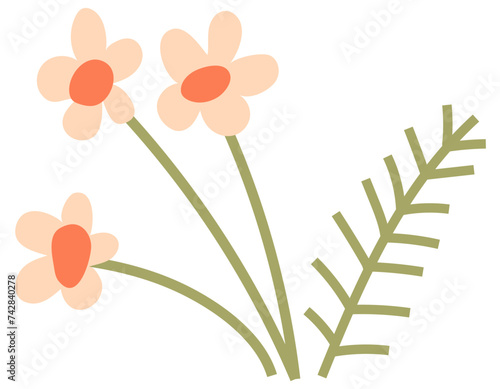 Spring flower vector illustration. The flourishing plants showcased splendor season The beautiful flowers in full bloom were sight to behold The season renewal brought forth profusion colorful blooms