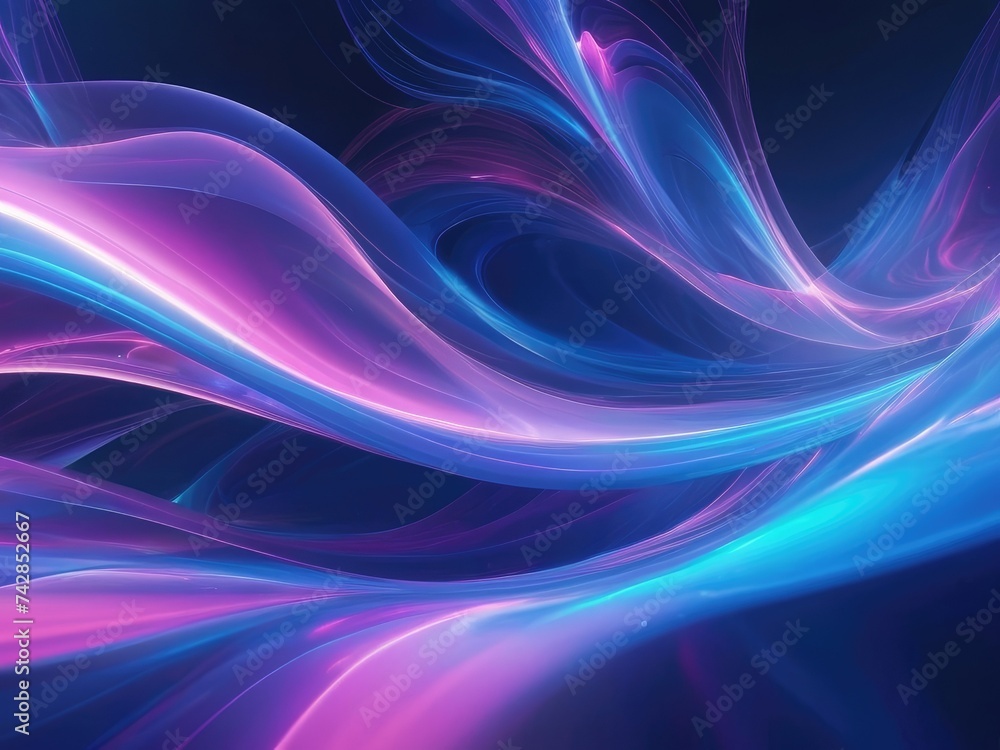 Surreal Energy Dream: Pink and Blue Abstract Wallpaper Background Surreal Energy Dream: Pink and Blue Abstract Wallpaper Background