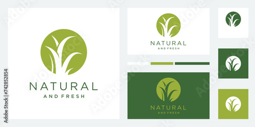 Plants  silhouette vector logo design