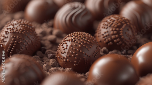 Chocolate candies sweets chocolate background