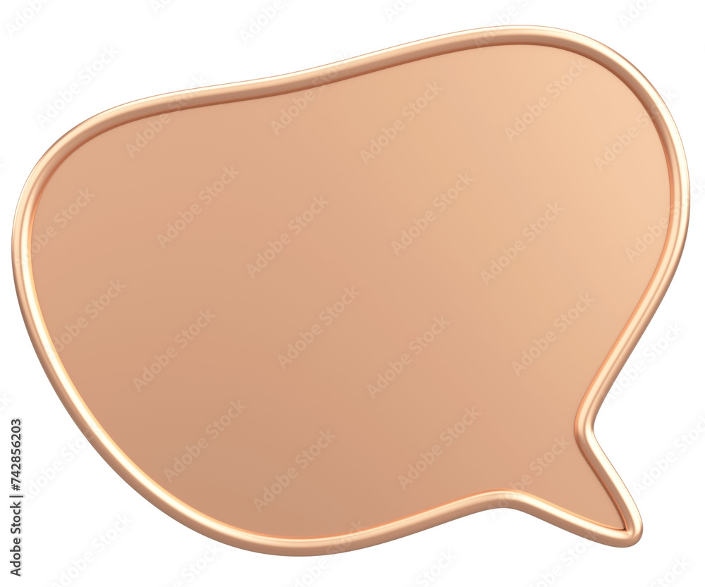 Speech Bubble. Text Box. 3D Illustration. Speech Bubble. Text Box. 3D Illustration.