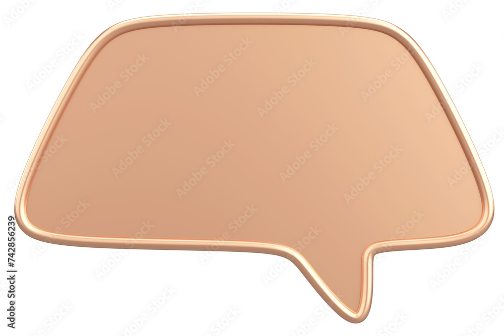 Speech Bubble. Text Box. 3D Illustration. Speech Bubble. Text Box. 3D Illustration.