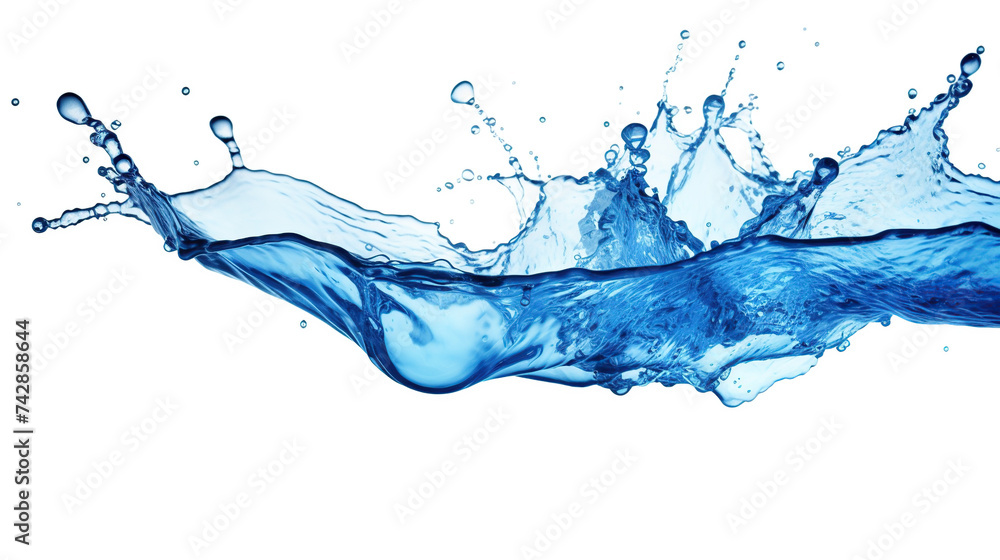 Fototapeta premium water splash isolated on white background generative ai
