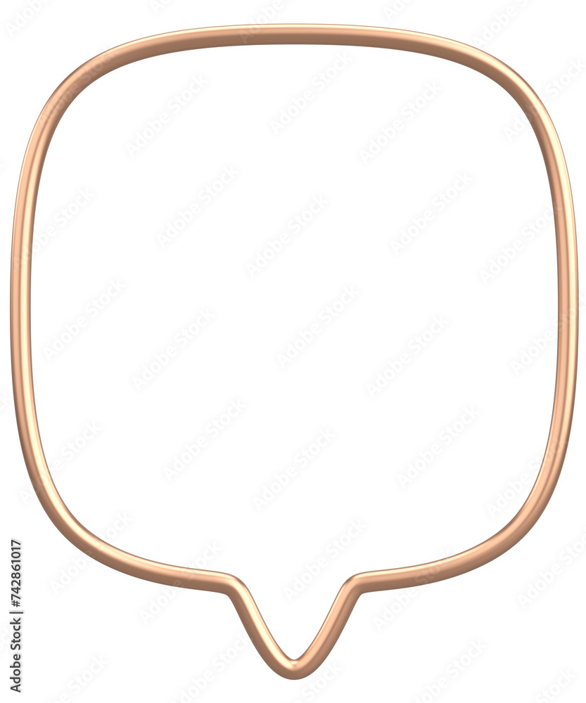 Speech Bubble. Text Box. 3D Illustration. Speech Bubble. Text Box. 3D Illustration.