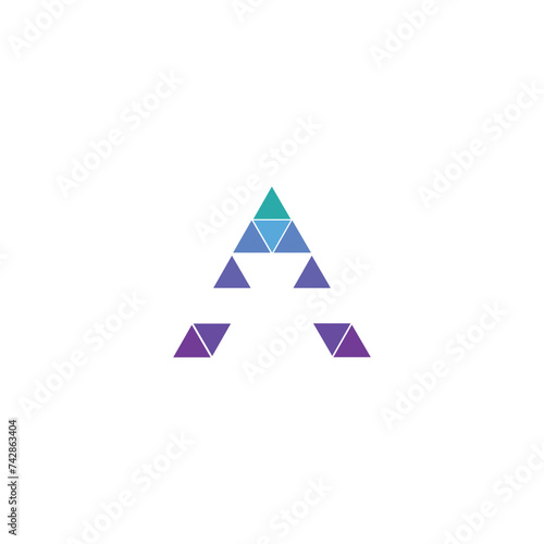 a tech, a tech logo, abstract triangle logo, logo for company, icon, abstract logo design, logo design, icon, a letter, a letter logo, a letter icon, business a letter logo