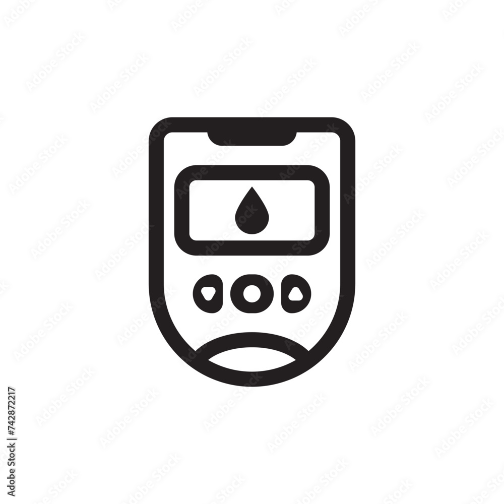 Blood sugar measuring symbol icon, vector illustration design Blood sugar measuring symbol icon, vector illustration design
