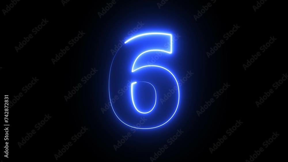 Abstract beautiful blue neon text number illustration background . Abstract beautiful blue neon text number illustration background .