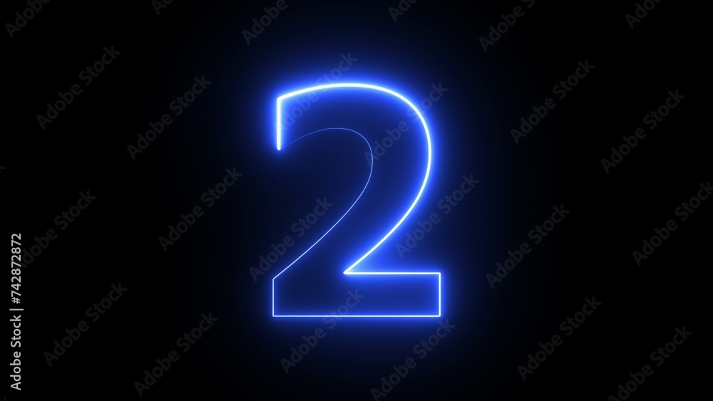 Abstract beautiful blue neon text number illustration background . Abstract beautiful blue neon text number illustration background .