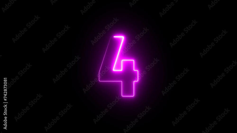 Abstract beautiful glowing neon text number illustration background. Abstract beautiful glowing neon text number illustration background.