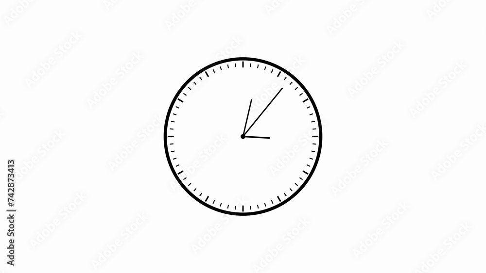 Analog wall clock icon illustration background 4k . Analog wall clock icon illustration background 4k .