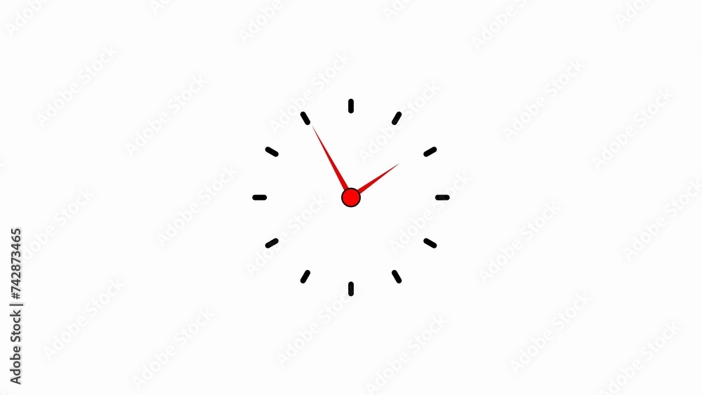 Analog wall clock icon illustration background 4k . Analog wall clock icon illustration background 4k .