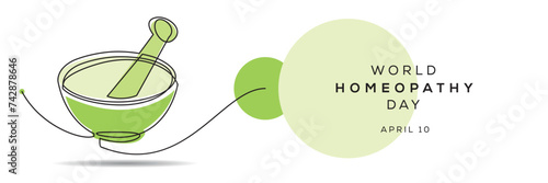 World Homeopathy Day, held on 10 April.