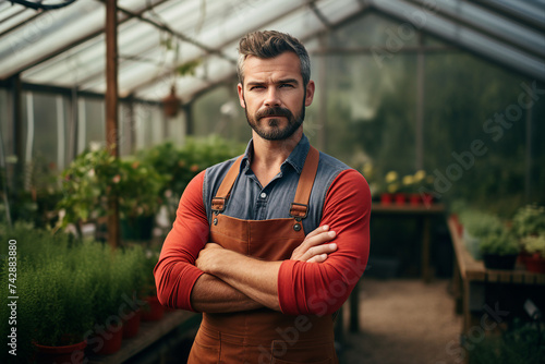 Earth day cultivation conceptual Generative AI picture farmer gathering harvest