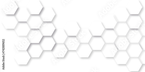 Background with hexagons. Abstract background with lines. white texture background . white and hexagon abstract background. white paper texture and futuristic business